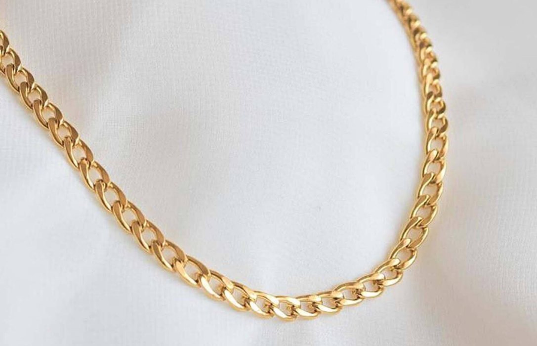 Oliver Cabell Chain Choker Női Arany | HU710-16