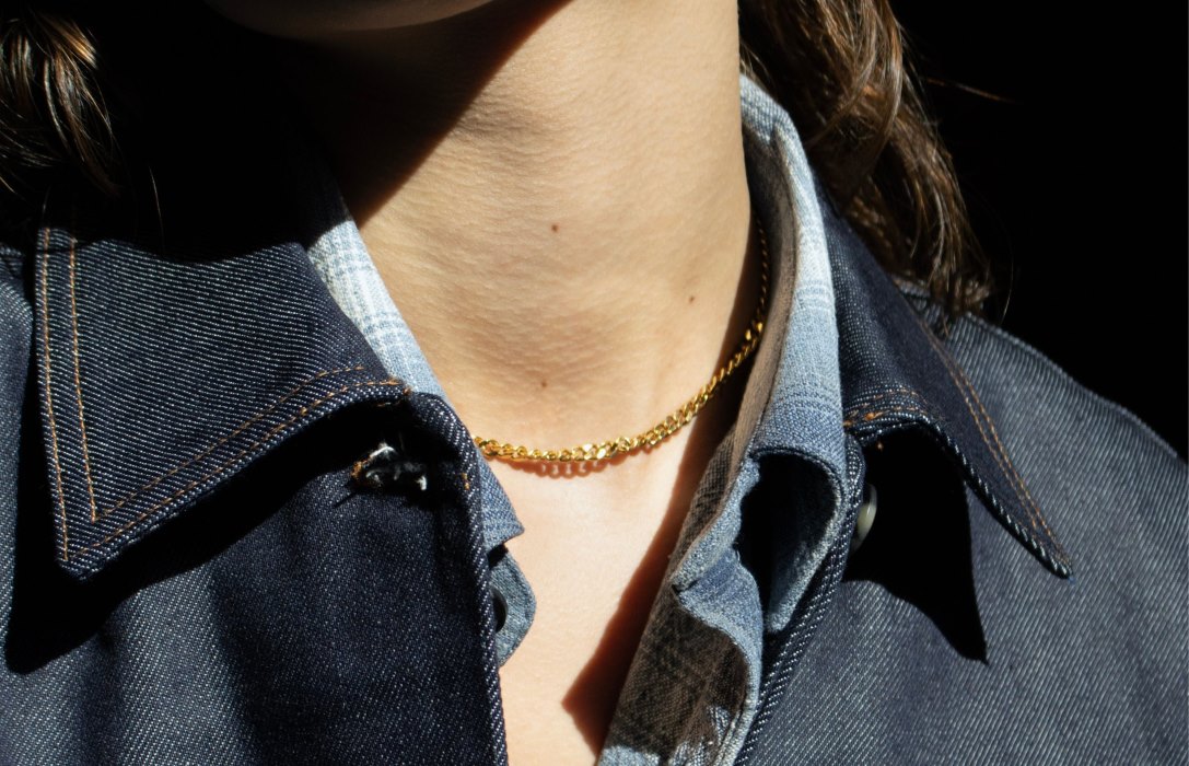 Oliver Cabell Chain Choker Női Arany | HU710-16