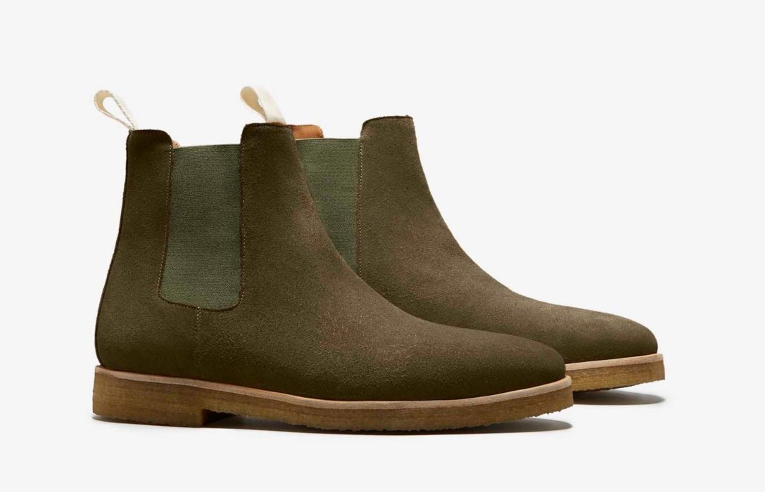 Oliver Cabell Chelsea Boot Csizma Férfi Olivazöld | HU585-84