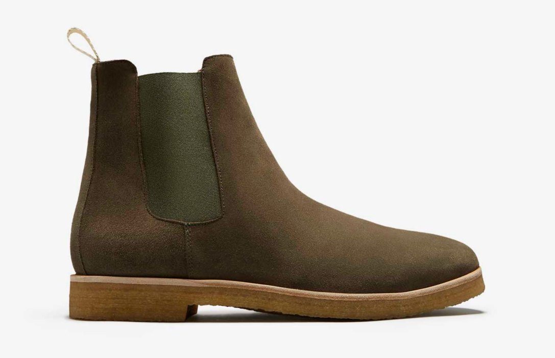 Oliver Cabell Chelsea Boot Csizma Férfi Olivazöld | HU585-84