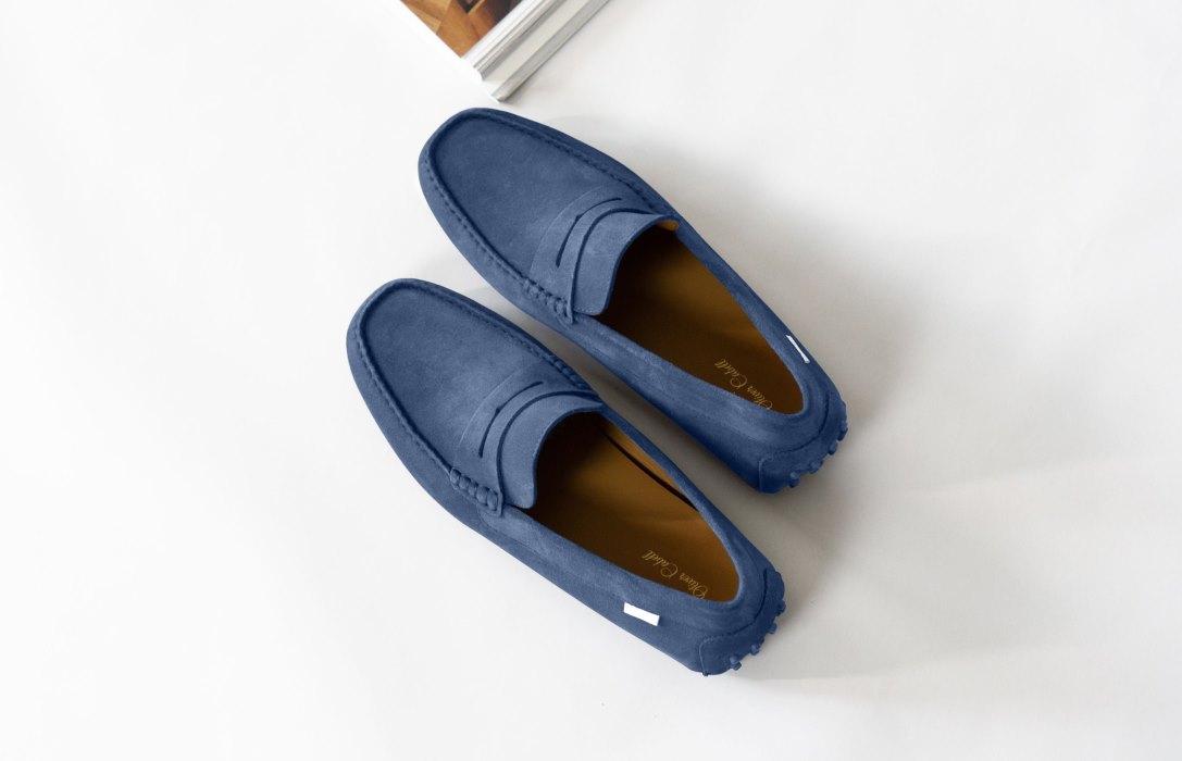 Oliver Cabell Driver Loafer Cipő Férfi Kék | HU941-20