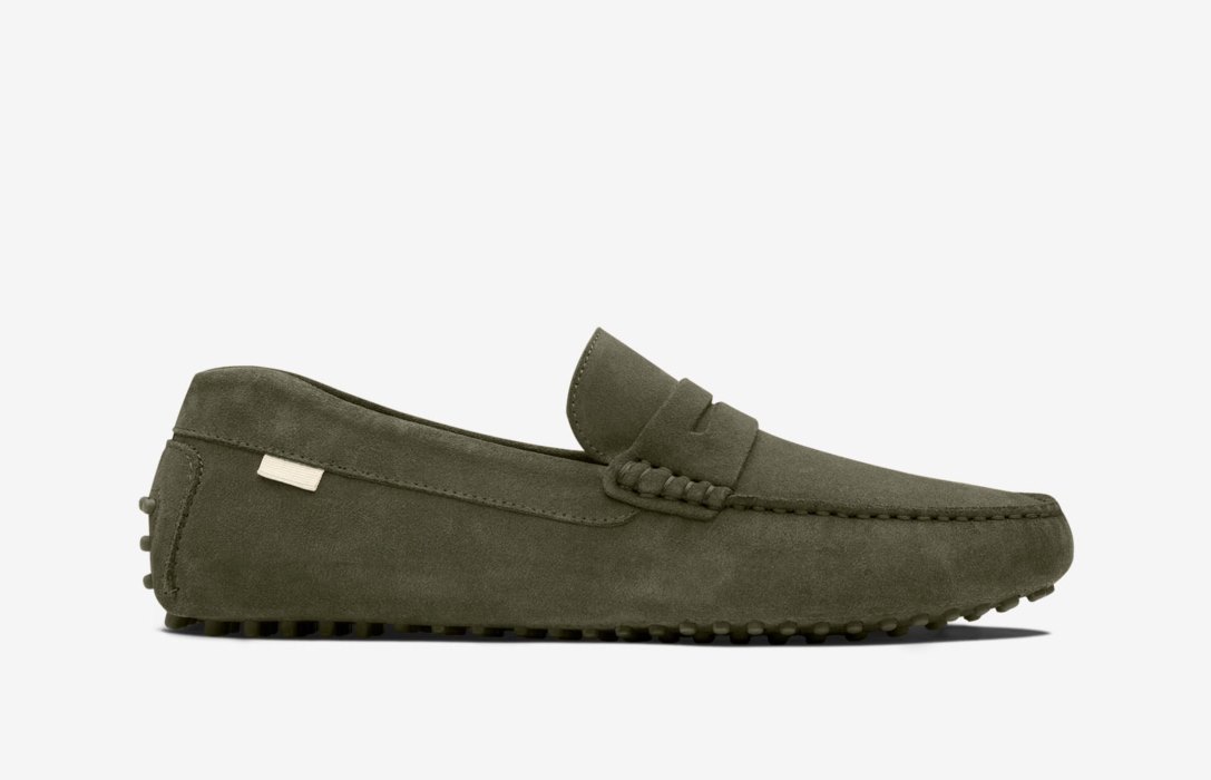 Oliver Cabell Driver Loafer Cipő Férfi Olivazöld | HU880-73