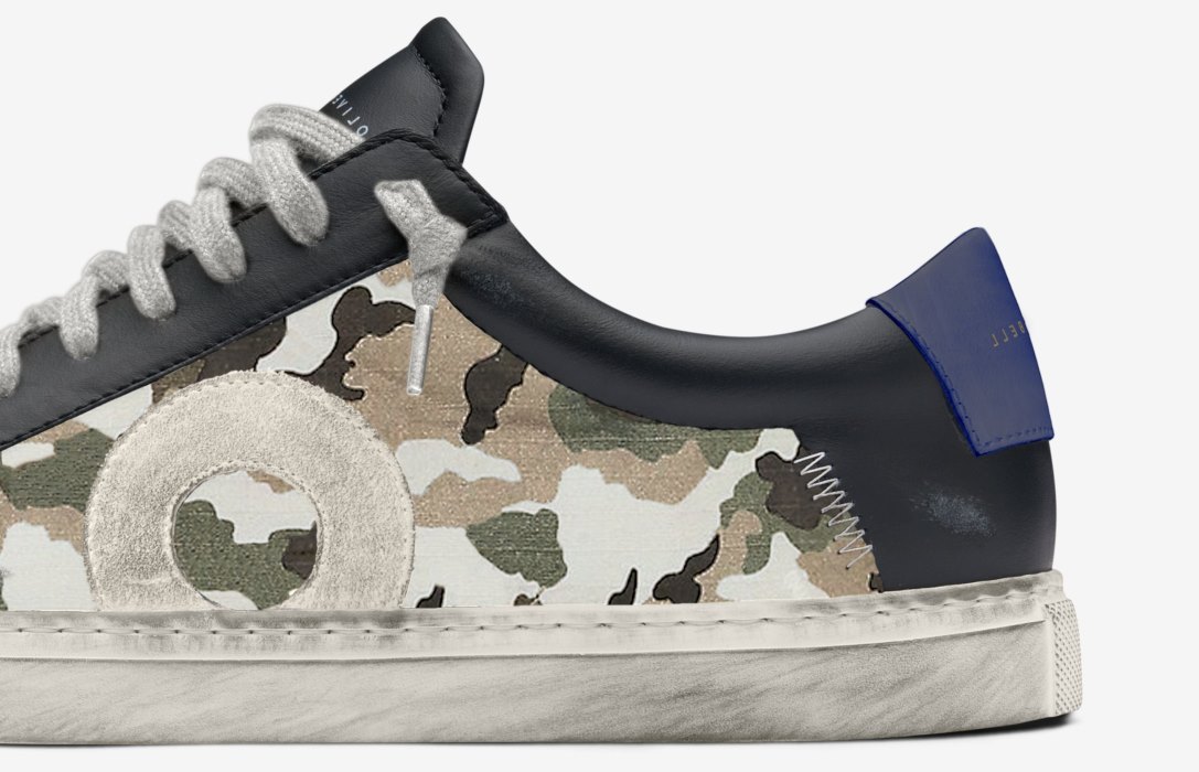 Oliver Cabell Low 1 Low Top Sneakers Férfi Camo | HU239-79