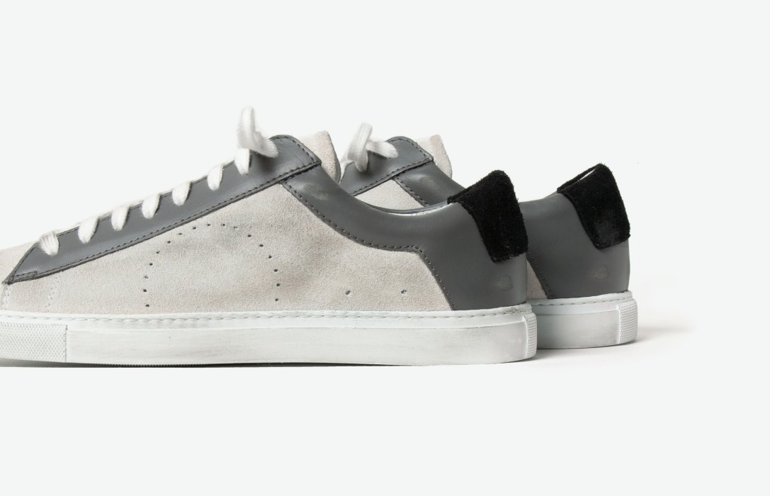 Oliver Cabell Low 1 Low Top Sneakers Férfi Fehér Szürke | HU301-99