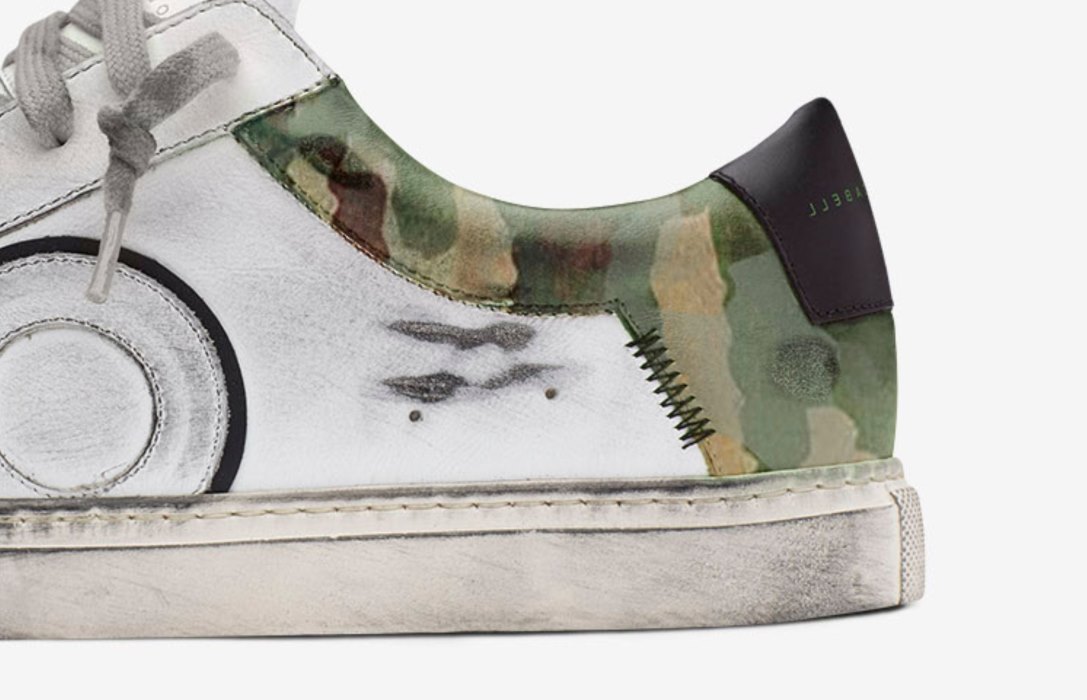 Oliver Cabell Low 1 Low Top Sneakers Férfi Fehér Camo | HU407-13