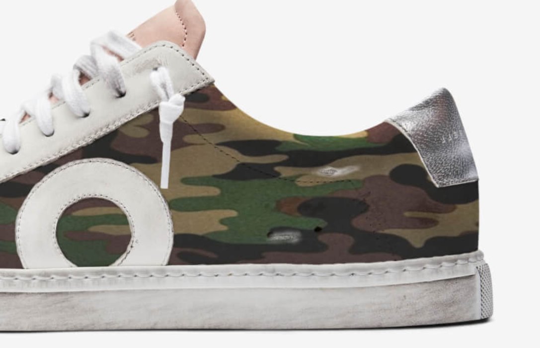 Oliver Cabell Low 1 Low Top Sneakers Női Camo | HU830-01