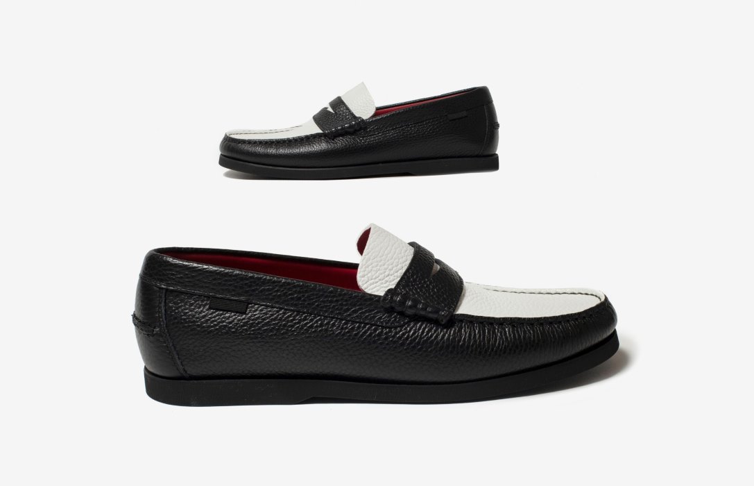 Oliver Cabell Penny Loafer Csizma Férfi Fekete | HU114-73