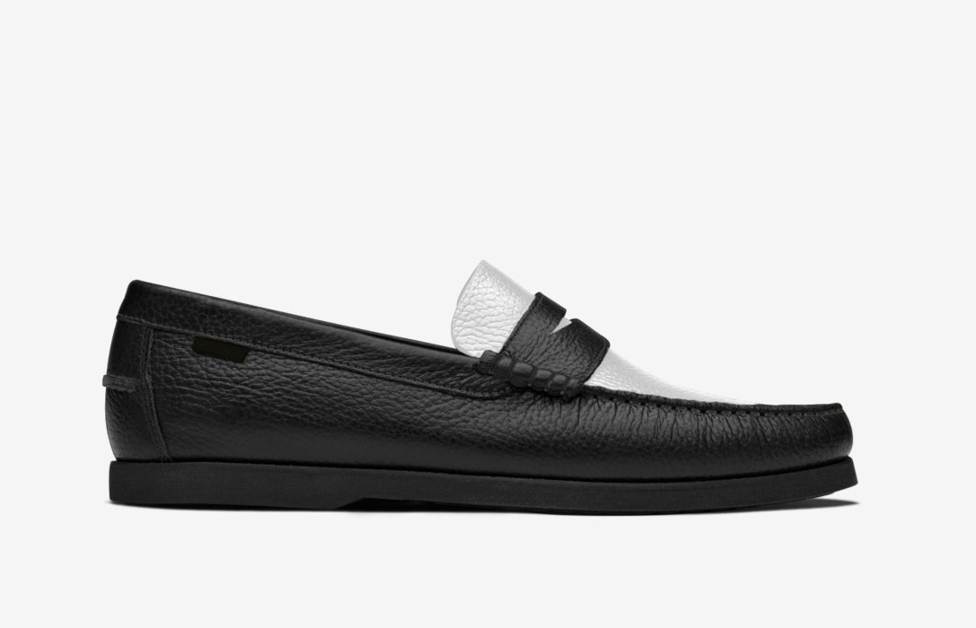 Oliver Cabell Penny Loafer Csizma Férfi Fekete | HU114-73