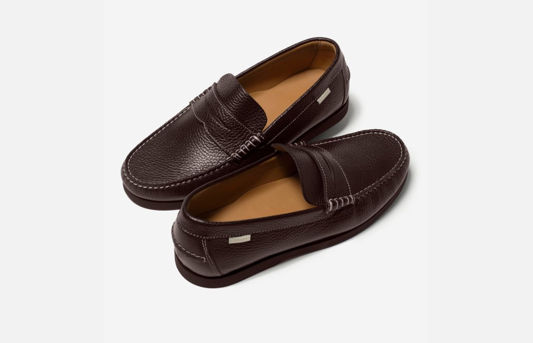 Oliver Cabell Penny Loafer Csizma Férfi Csokoládé | HU859-11