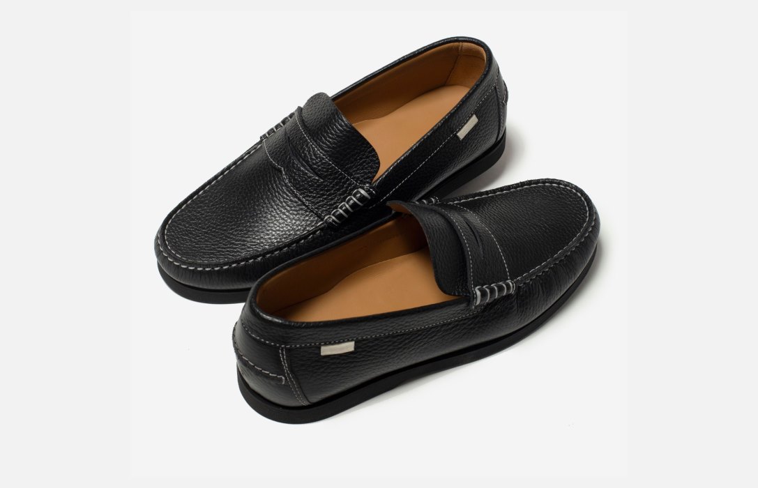 Oliver Cabell Penny Loafer Loafer Cipő Férfi Fekete | HU731-82