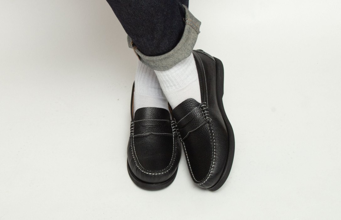 Oliver Cabell Penny Loafer Loafer Cipő Férfi Fekete | HU731-82