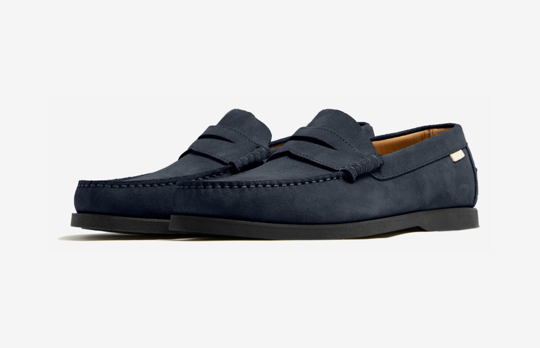 Oliver Cabell Penny Loafer Loafer Cipő Férfi Sötétkék | HU800-45