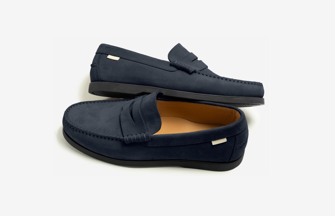 Oliver Cabell Penny Loafer Loafer Cipő Férfi Sötétkék | HU800-45