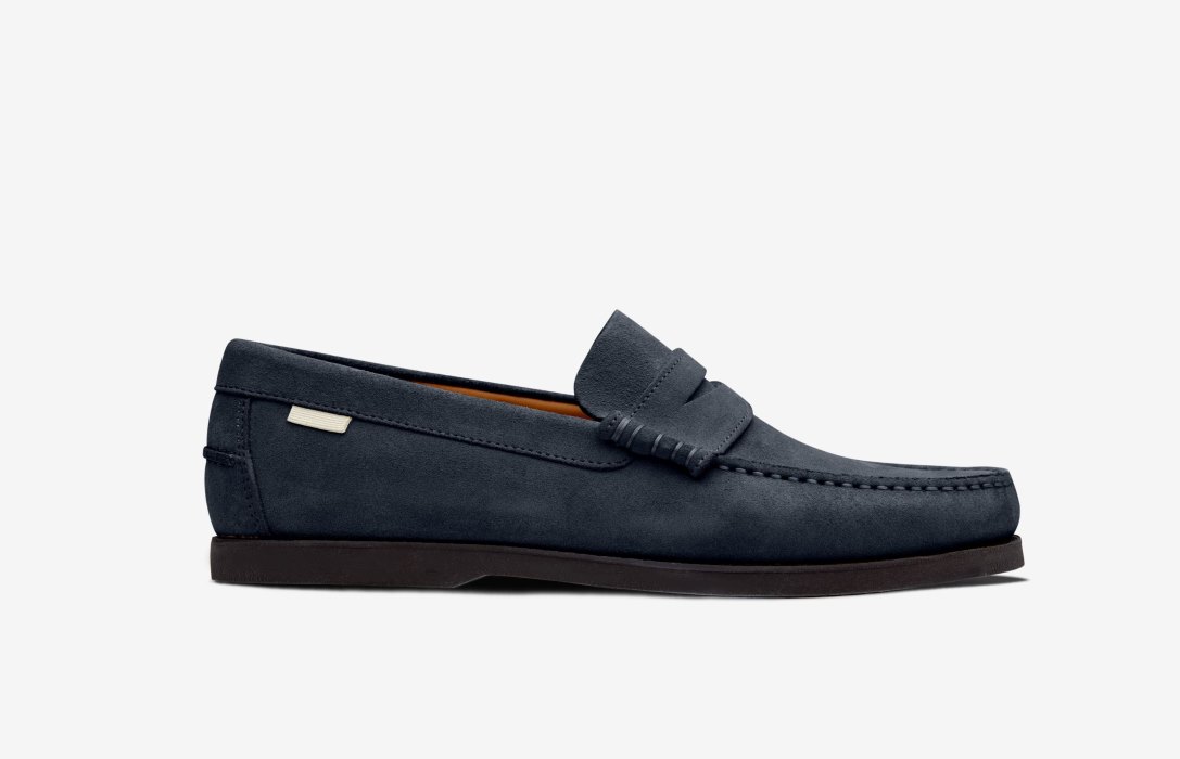 Oliver Cabell Penny Loafer Loafer Cipő Férfi Sötétkék | HU800-45