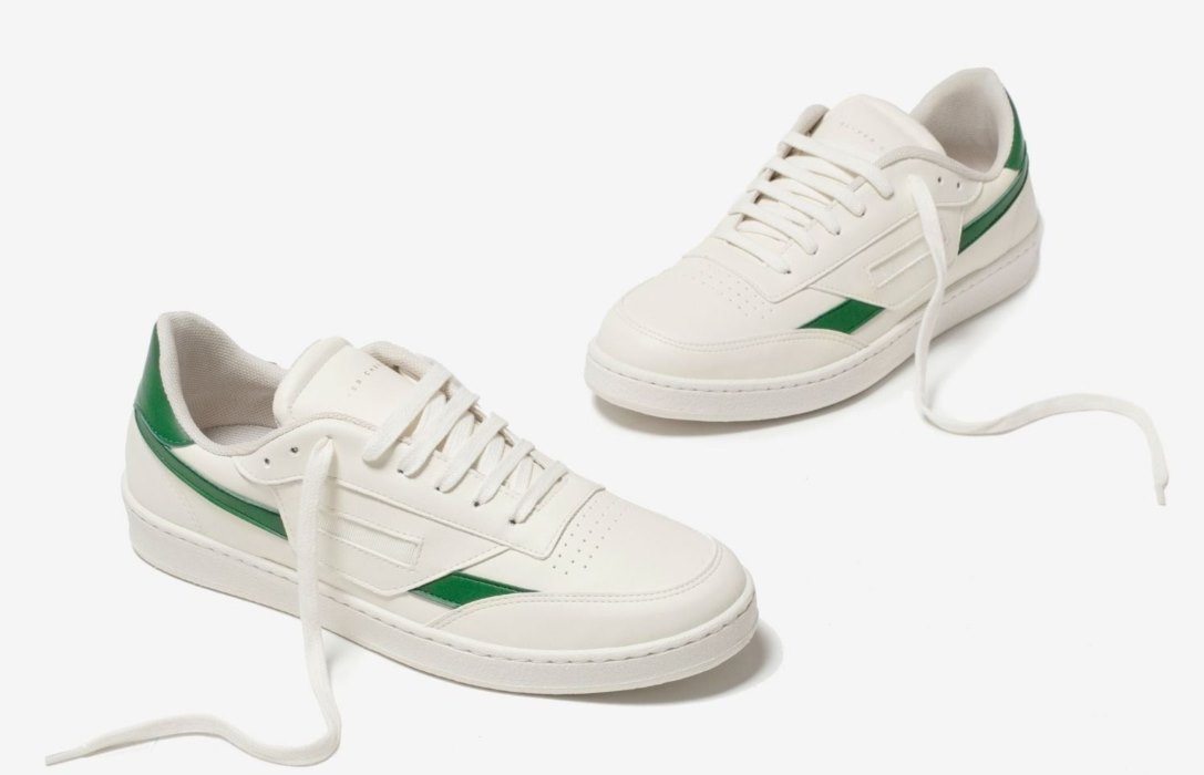 Oliver Cabell Vegán 481 Low Top Sneakers Női Fehér Zöld | HU053-22