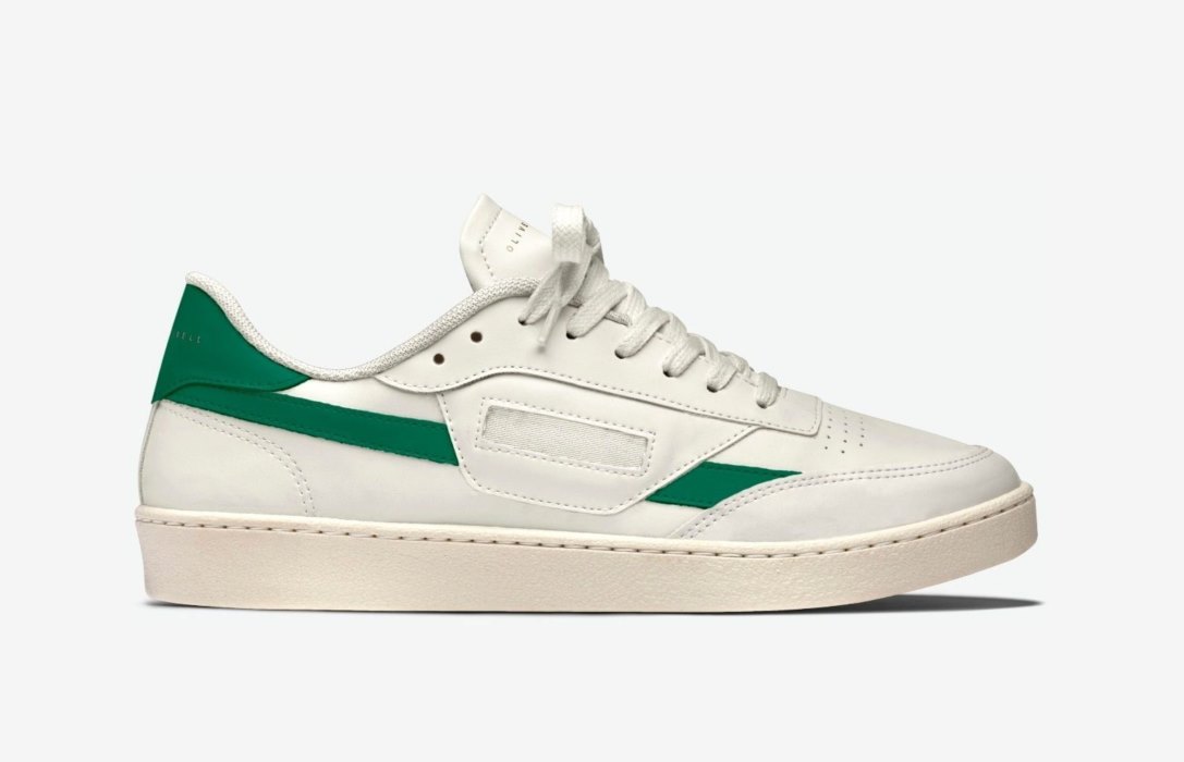 Oliver Cabell Vegán 481 Low Top Sneakers Női Fehér Zöld | HU053-22