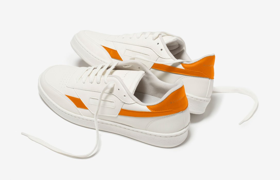 Oliver Cabell Vegán 481 Low Top Sneakers Női Fehér Narancssárga | HU350-89