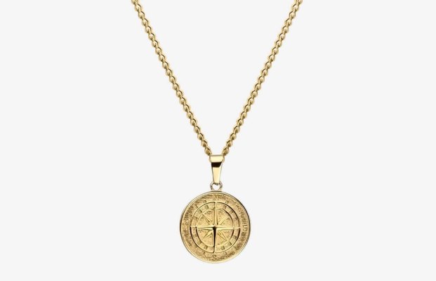 Oliver Cabell Compass Pendant Nyakláncok Férfi Arany | HU815-90