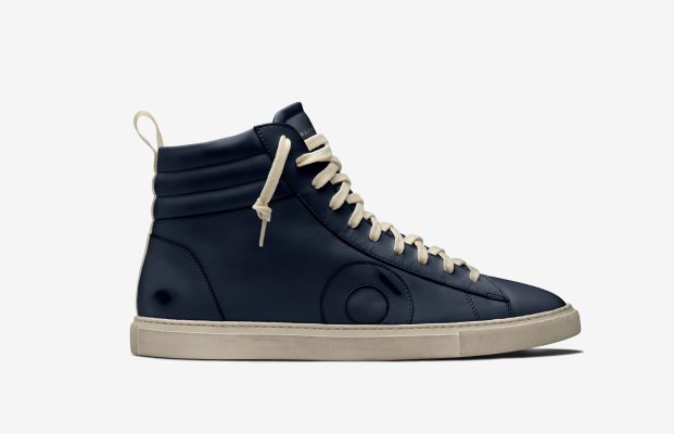 Oliver Cabell Jabbar High High Top Sneakers Férfi Sötétkék | HU454-84