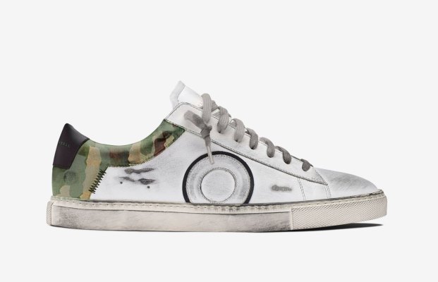 Oliver Cabell Low 1 Low Top Sneakers Férfi Fehér Camo | HU407-13